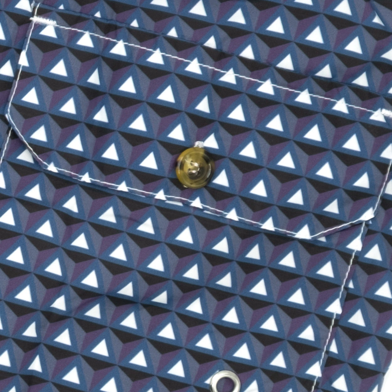 Costume con pattern prisma blu e viola