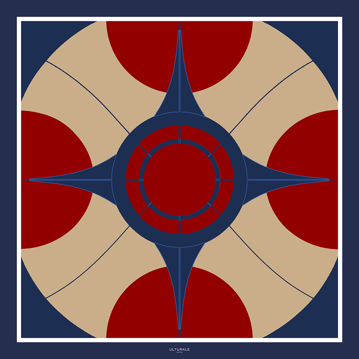 Foulard Compass Beige