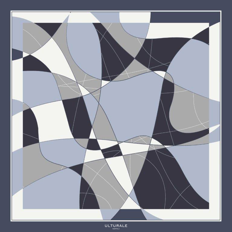 Foulard Astratto Blu