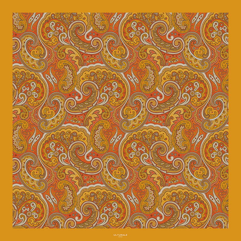 Foulard Paisley Senape