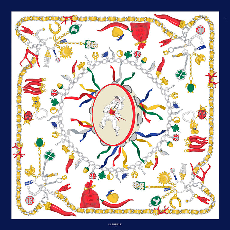 Foulard Pulcinella Bianco