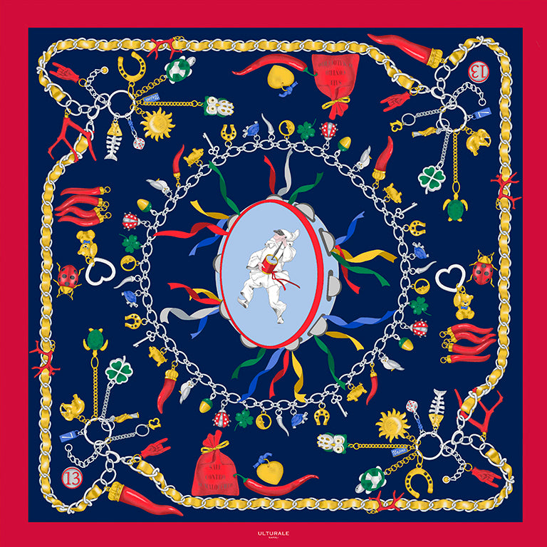 Foulard Pulcinella Blu