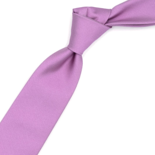 Cravatta tinta unita rosa