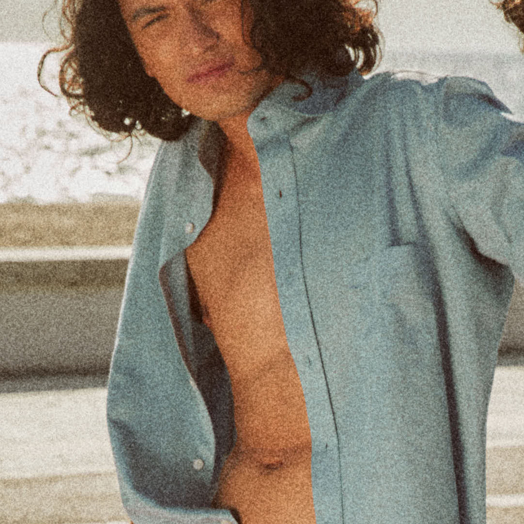 Camicia Jersey azzurra