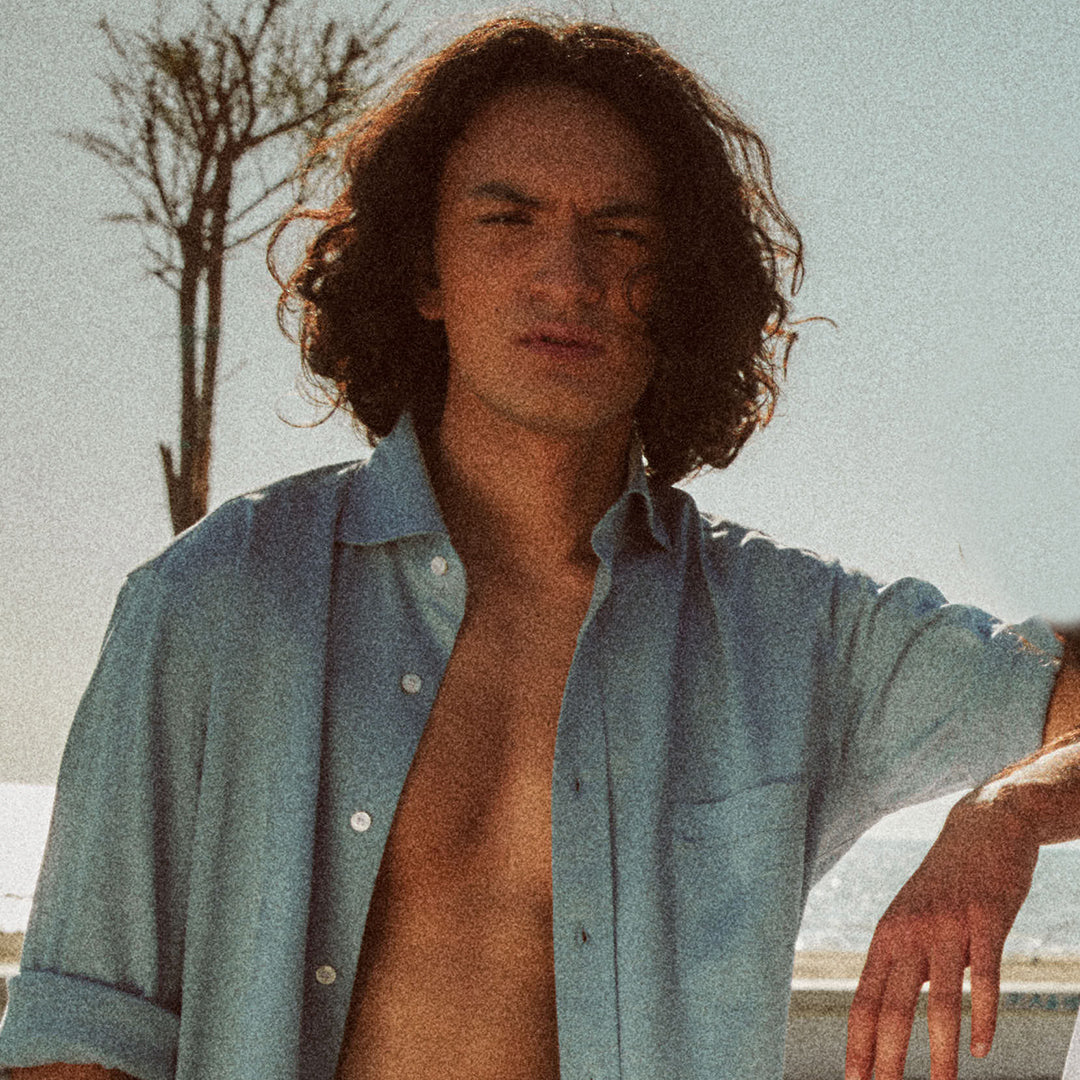 Camicia Jersey azzurra