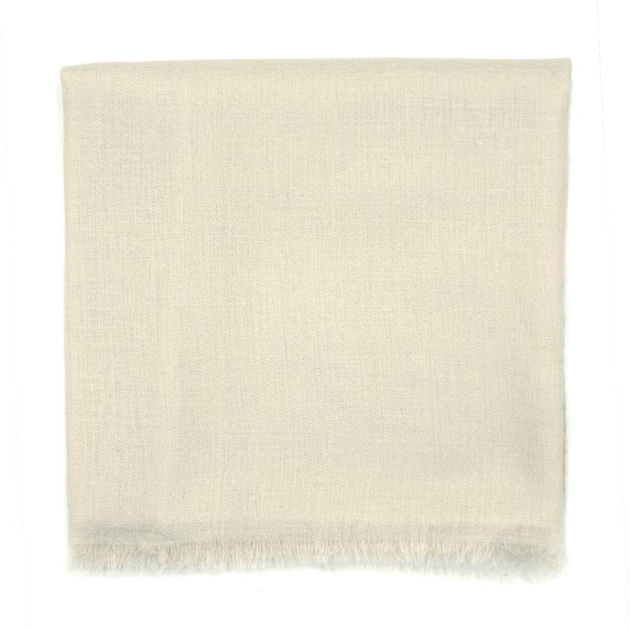 Sciarpa 100% cashmere tinta unita panna