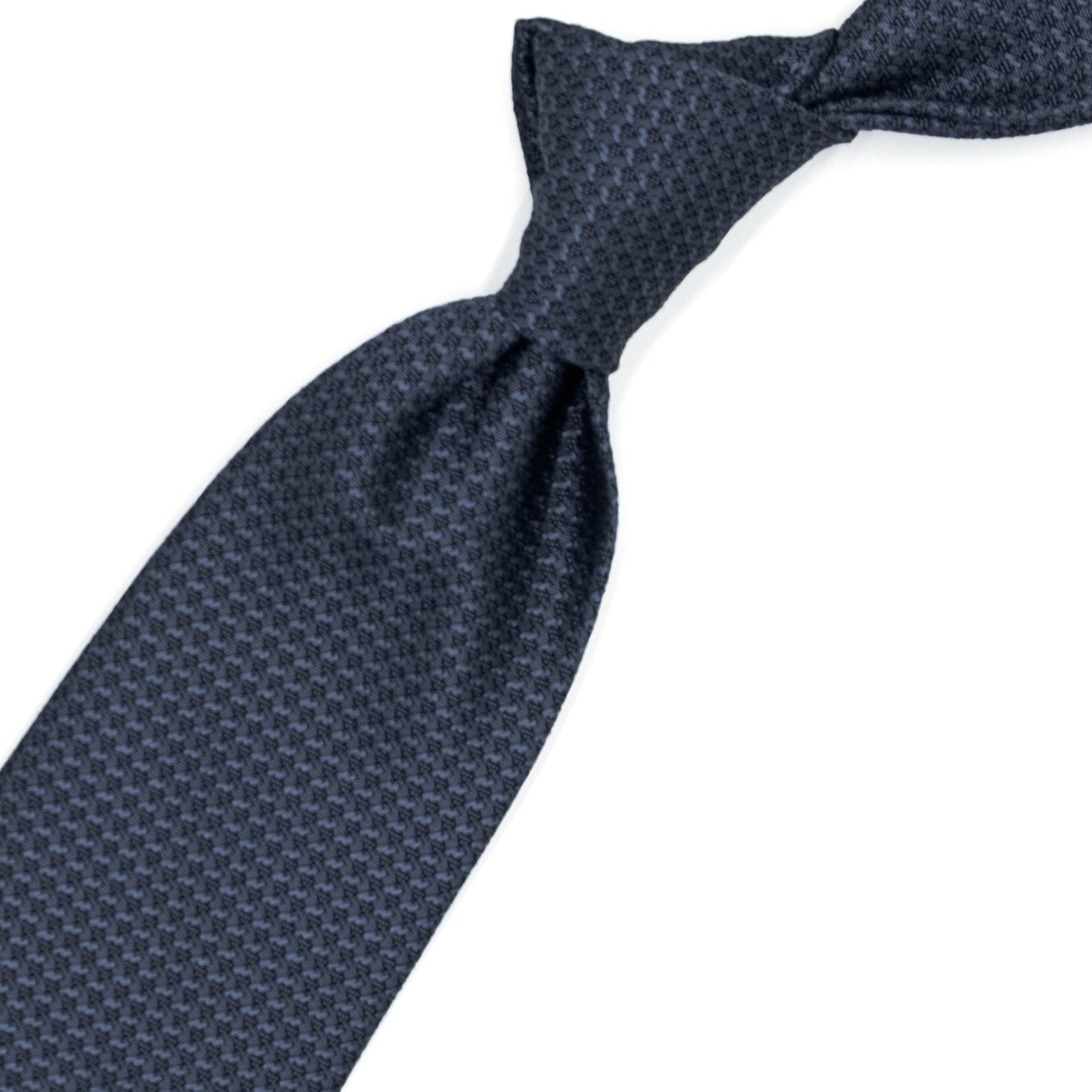 Cravatta tramata blu scuro