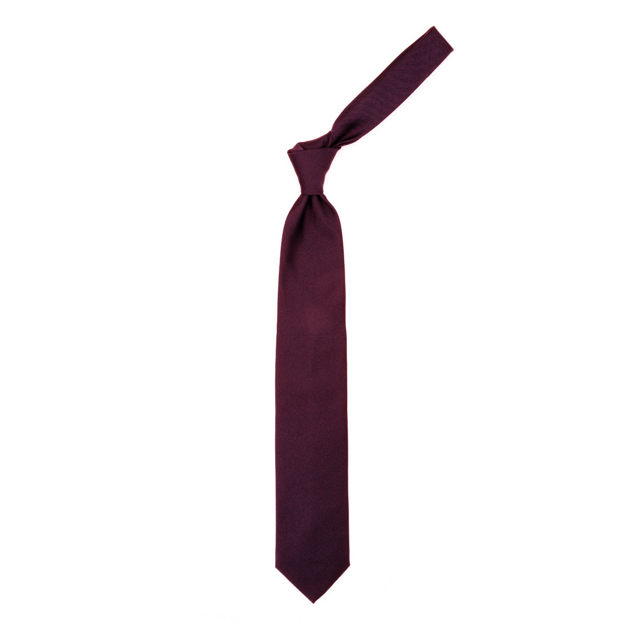 Cravatta tinta unita bordeaux