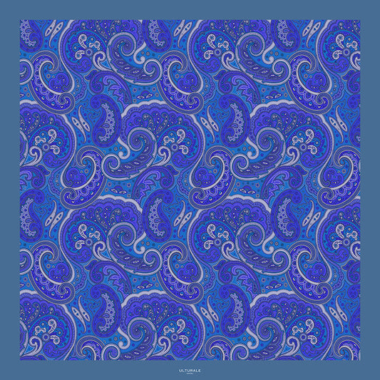 Blue Paisley Scarf