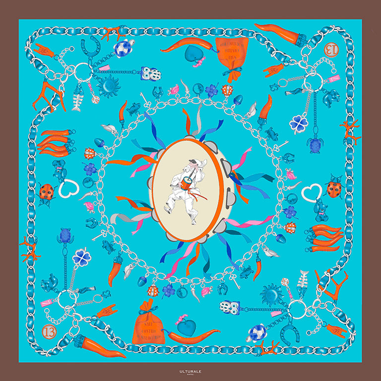 Foulard Pulcinella Azzurro