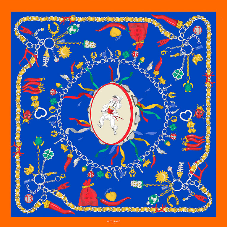 Foulard Pulcinella Bluette