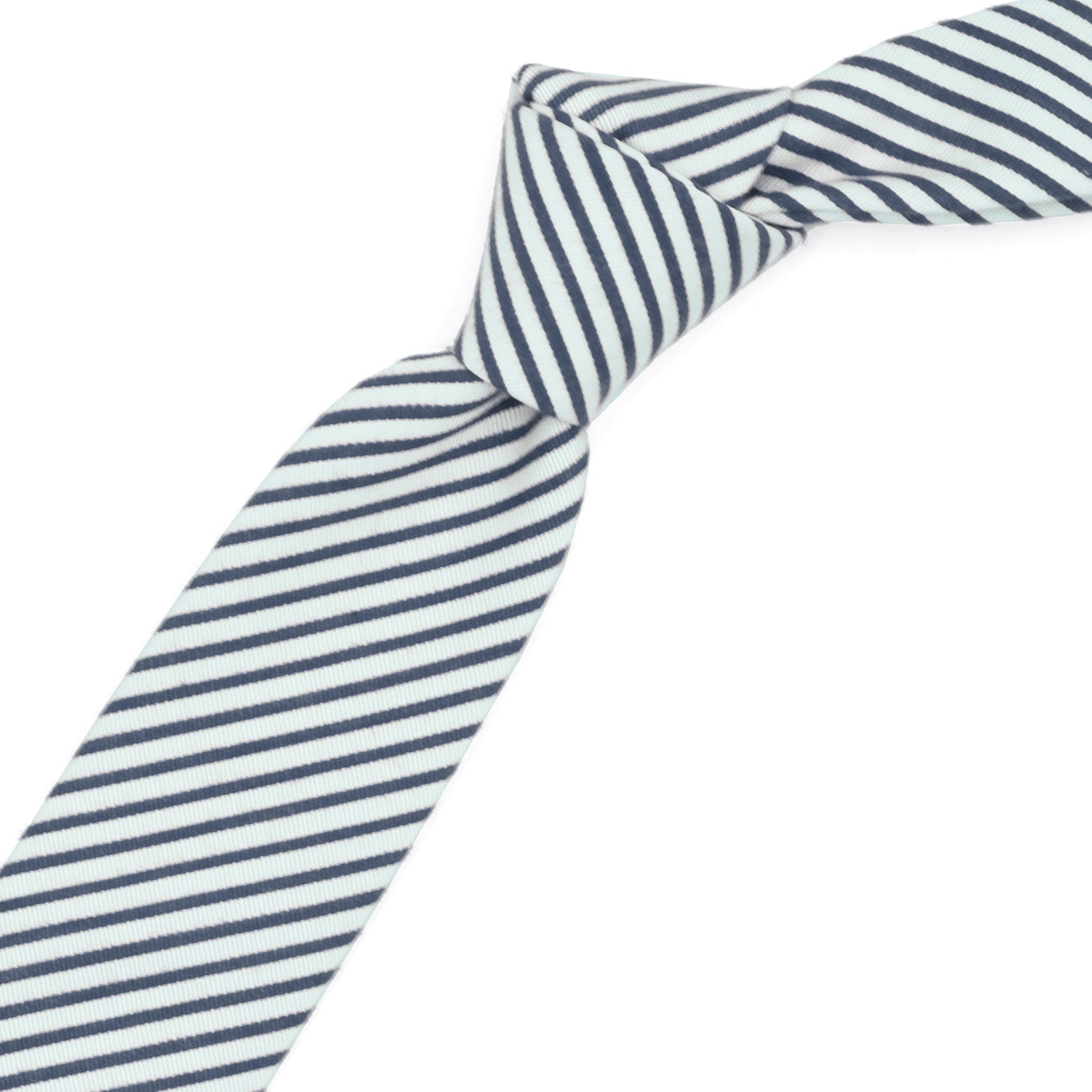 Cravatta panna con righe blu
