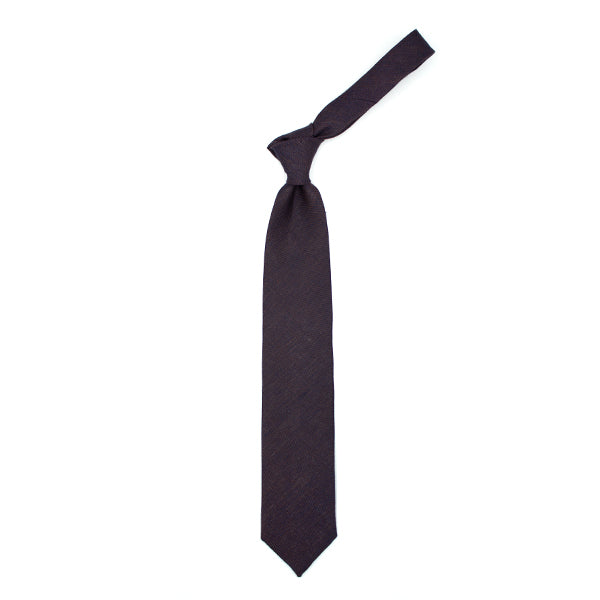 Cravatta tramata marrone