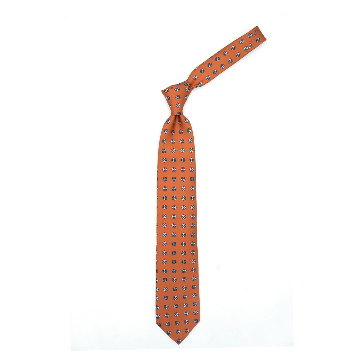 TigerTie - stretto cravatta - arancione antracite argento grigio striato TigerTie - stretto cravatta - arancione antracite argento grigio striato