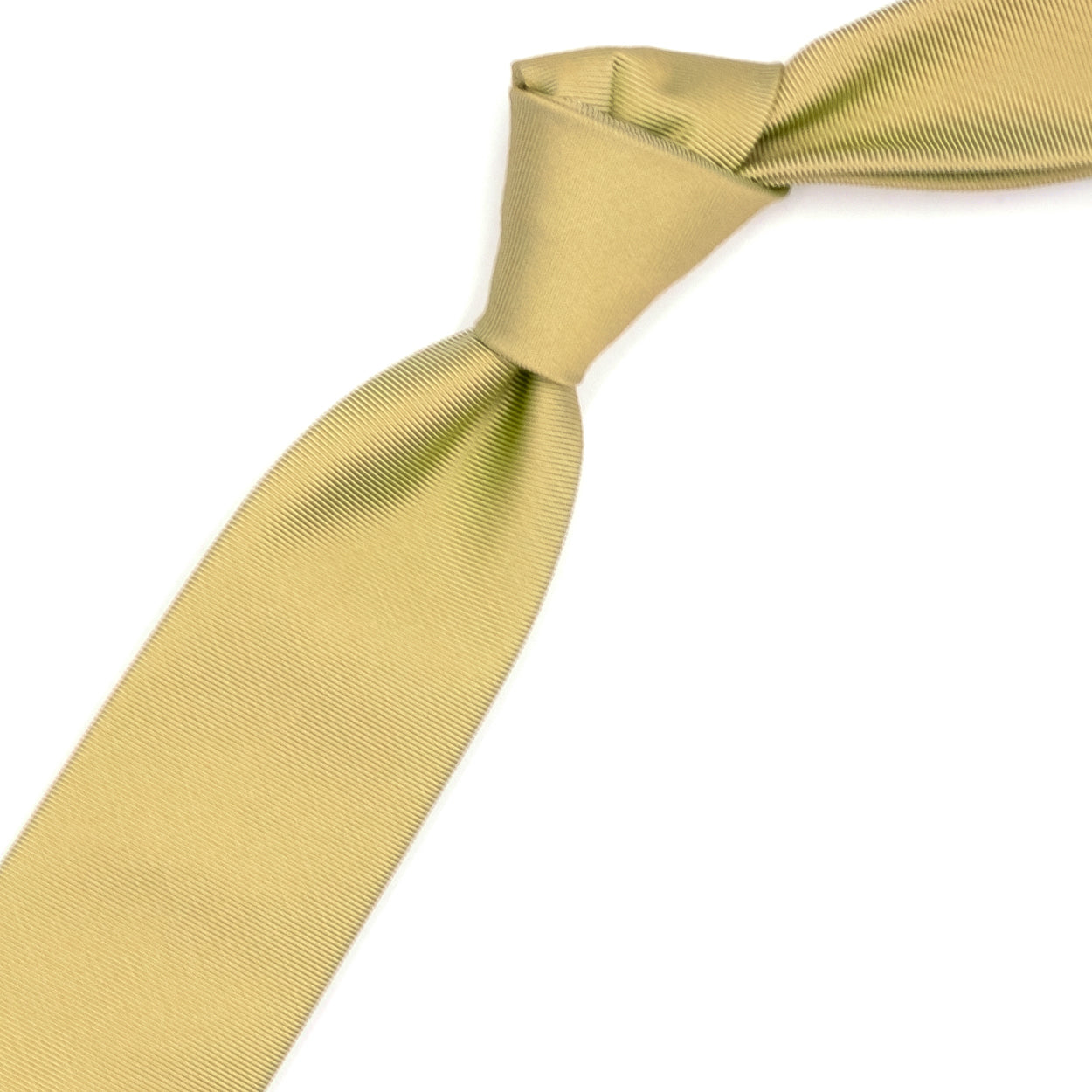 Cravatta tinta unita gialla