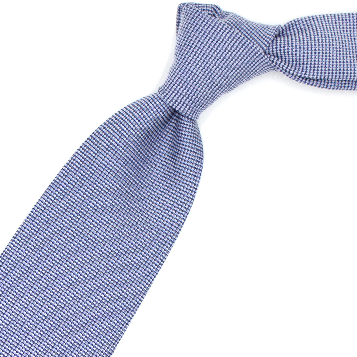 Cravatta tramata blu e bianca