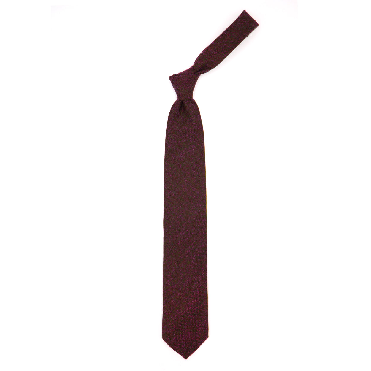 Cravatta tinta unita bordeaux