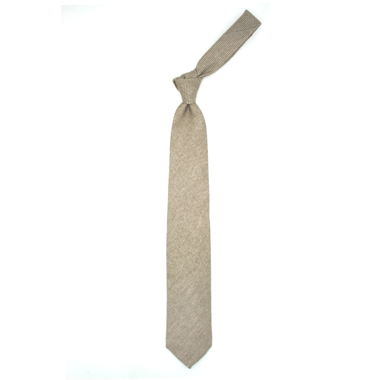 Cravatta tinta unita beige