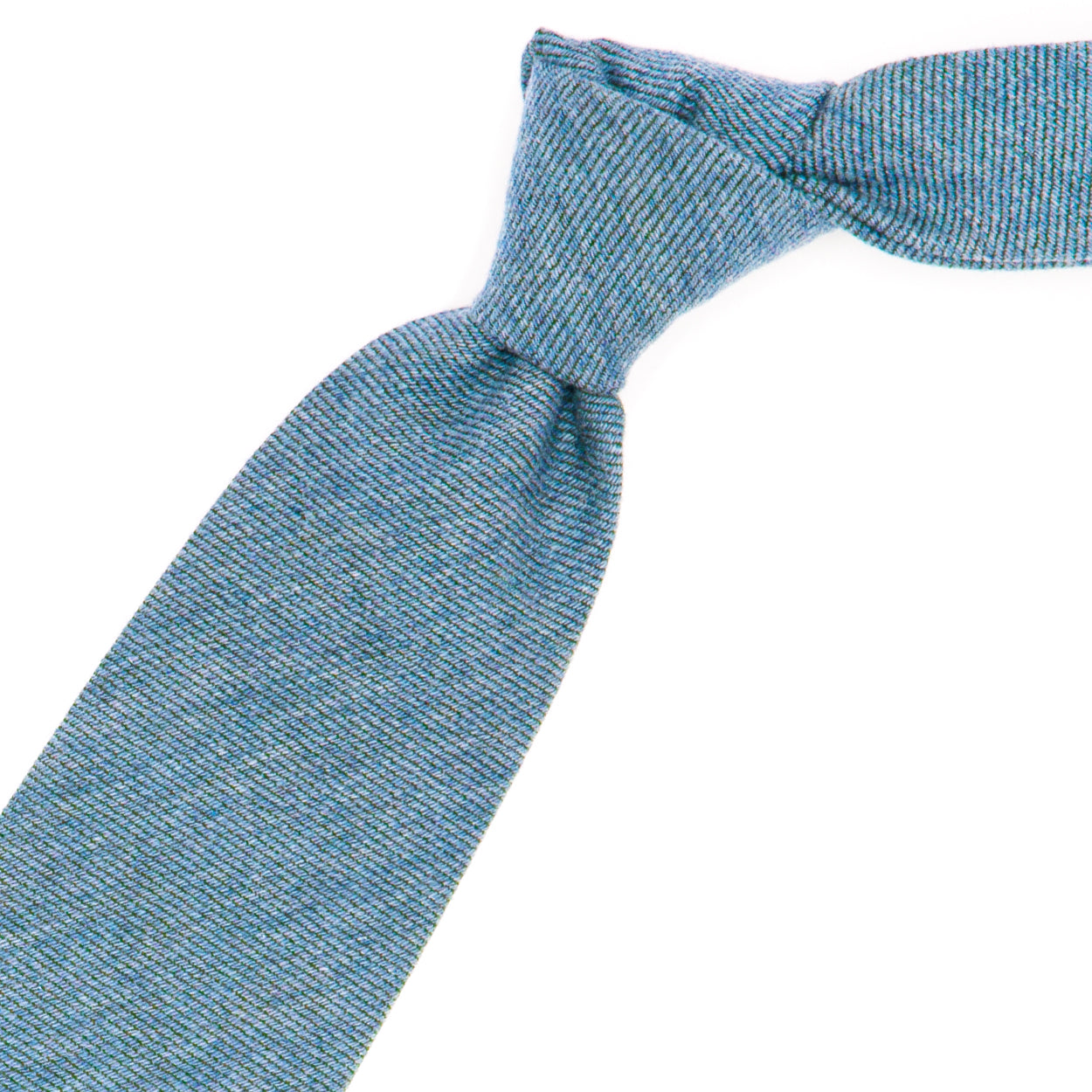 Cravatta tinta unita azzurra