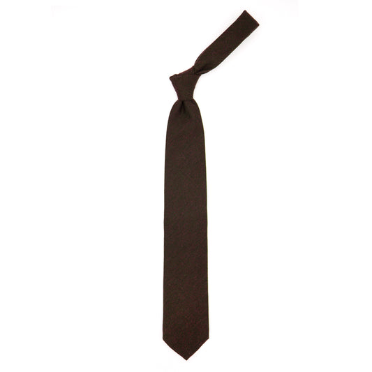 Cravatta tinta unita marrone
