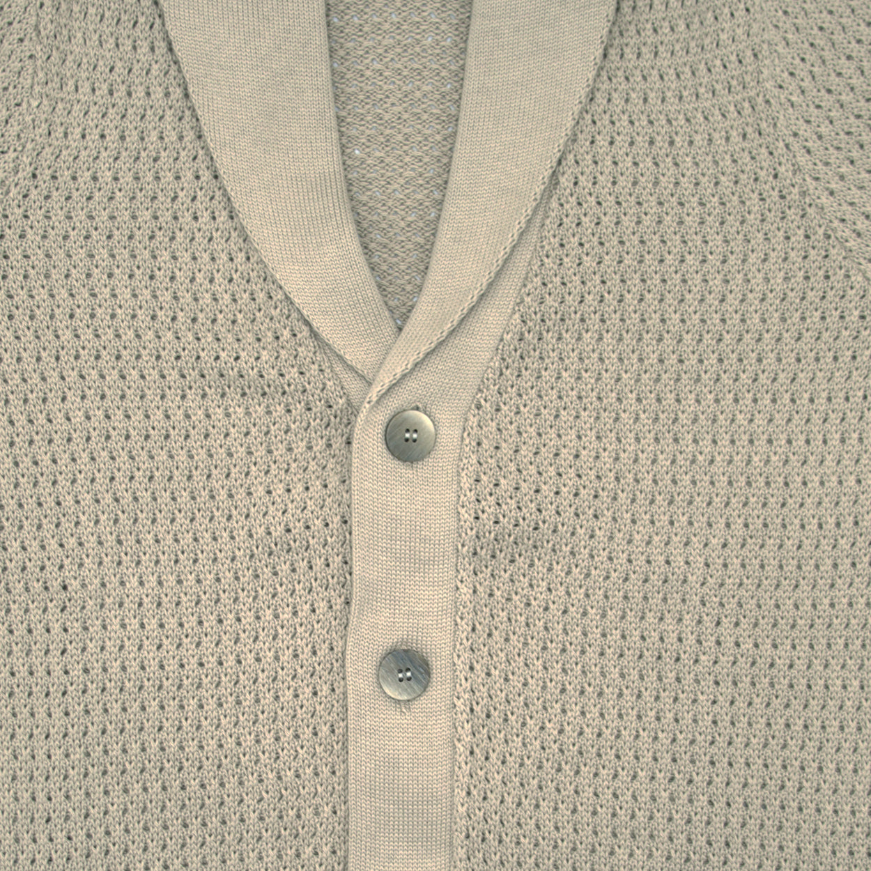 Cardigan sabbia collo sciallato