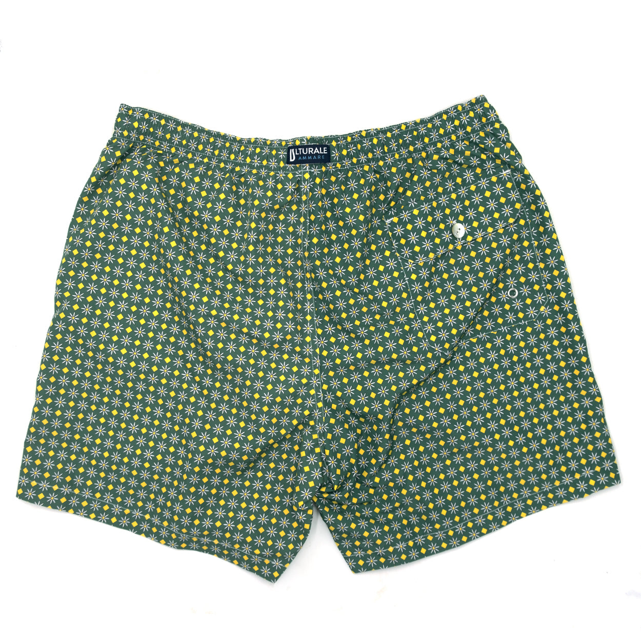 Costume verde con pattern floreale