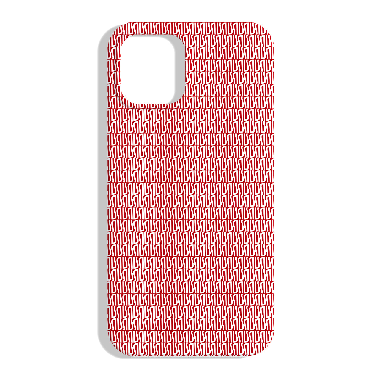 Cover rossa con pattern Ulturale bianco